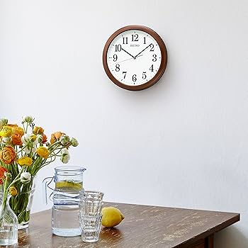 Amazon.co.jp: セイコークロック 電波掛時計 コンパクトサイズ